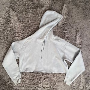 Urban outfitters baby blue cropped hoodie size S